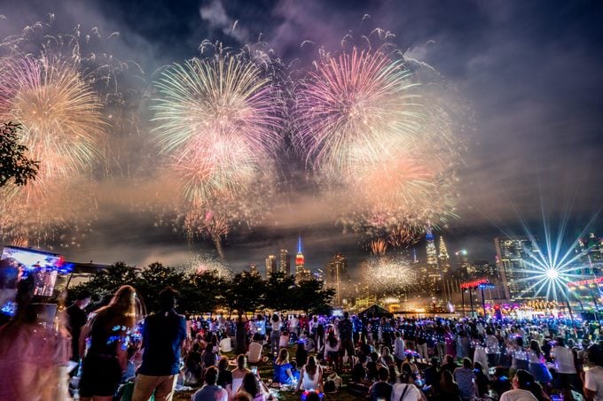 Macy's 2022 Fireworks Display in New York City.