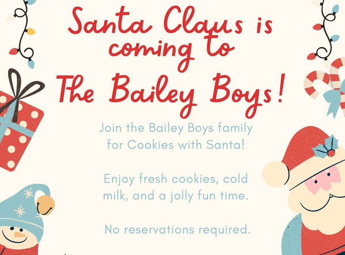 Join Santa Claus at The Bailey Boys: A Festive Family Event in Saint Simons